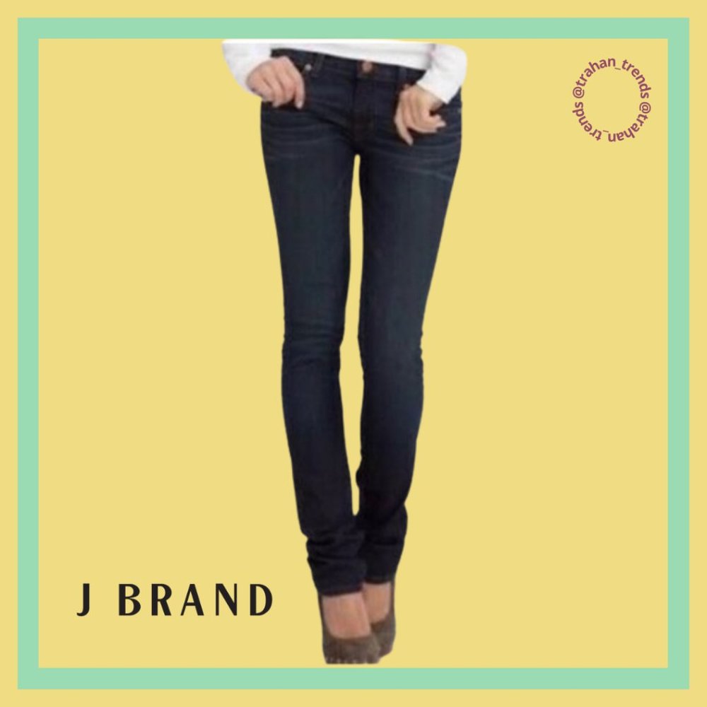 J Brand The Pencil Slim Stretch Dark Wash - Picture 14 of 15